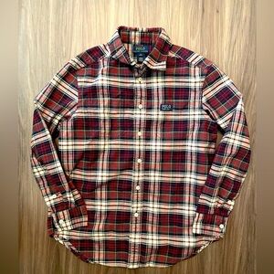 Polo by Ralph Lauren Red and Black Button Down Shirt size M